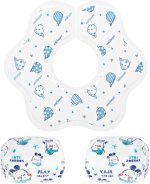 Joyshare 360°Rotate Baby Bibs for Drooling,Teething,15pcs,0-24months,Disposable Baby Bibs & Sleeves for Boys & girls - Image 7